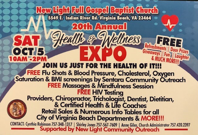 2019 New Light Gospel Baptist Church Postcard