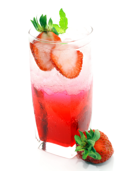 Strawberry Water Mocktail