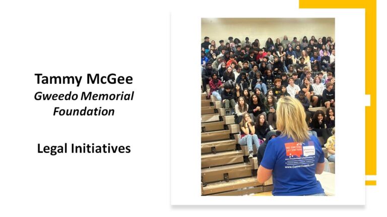 Tammy McGee, Gweedo Memorial Foundation - 2025-2026 John T Hanna Award for Legal Initiatives