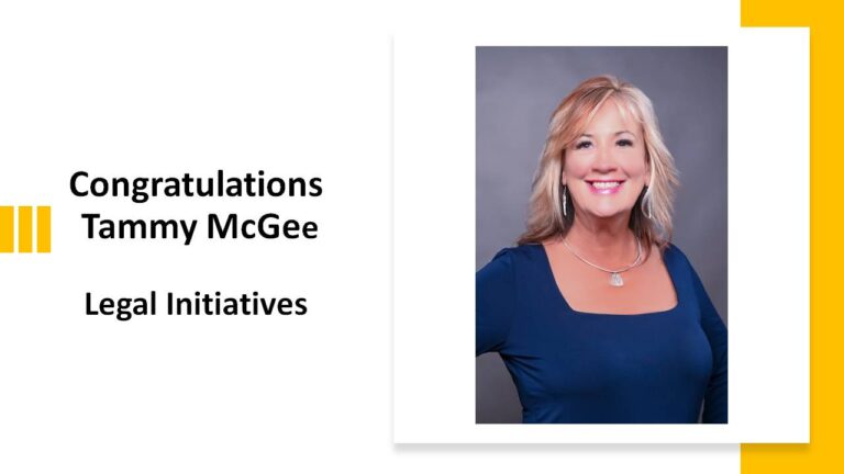Tammy McGee, Gweedo Memorial Foundation - 2025-2026 John T Hanna Award for Legal Initiatives
