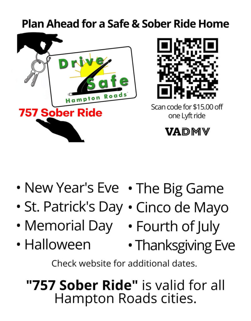 757 Sober Ride Business Card